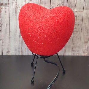 Vintage Red Heart Valentines Day Accent Light
